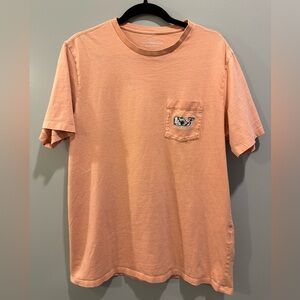 Vineyard Vines Short Sleeve Pocket Tee Size L Peach